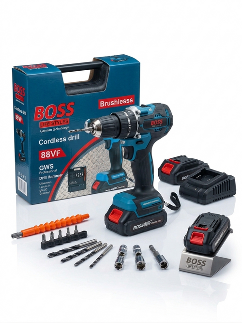 BOSS 88VF Brushless Cordless Drill Kit